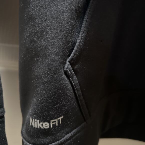 Nike Therma Fit Youth Kids Pullover hoodie Polyester Pockets Blue/Black Size M - Picture 2 of 8